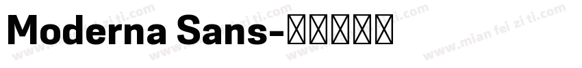 Moderna Sans字体转换